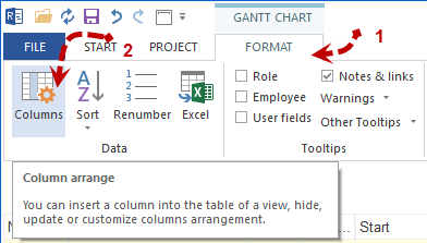 column selection