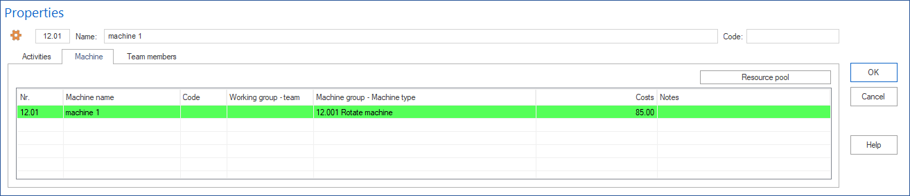 Machinery Properties