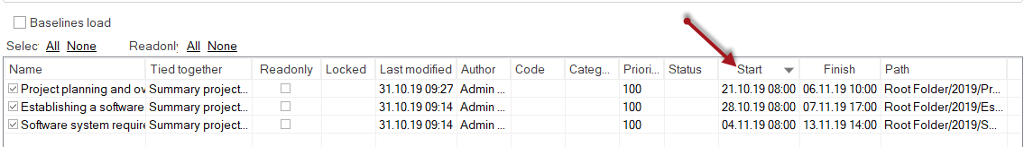 Summary project open Rillsoft Integration Server Sortieren