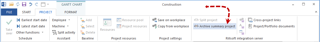 Summary project open Rillsoft Integration Server read-only