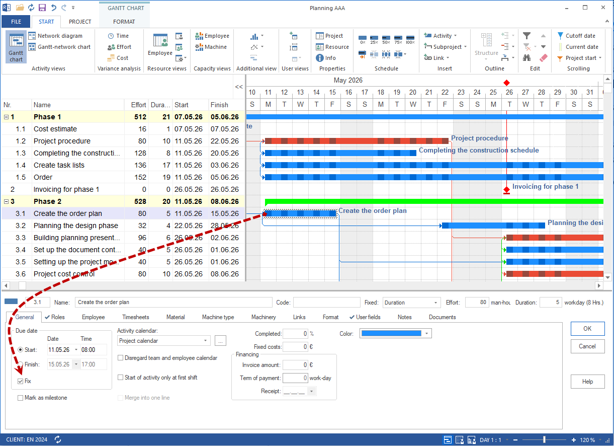 Task properties